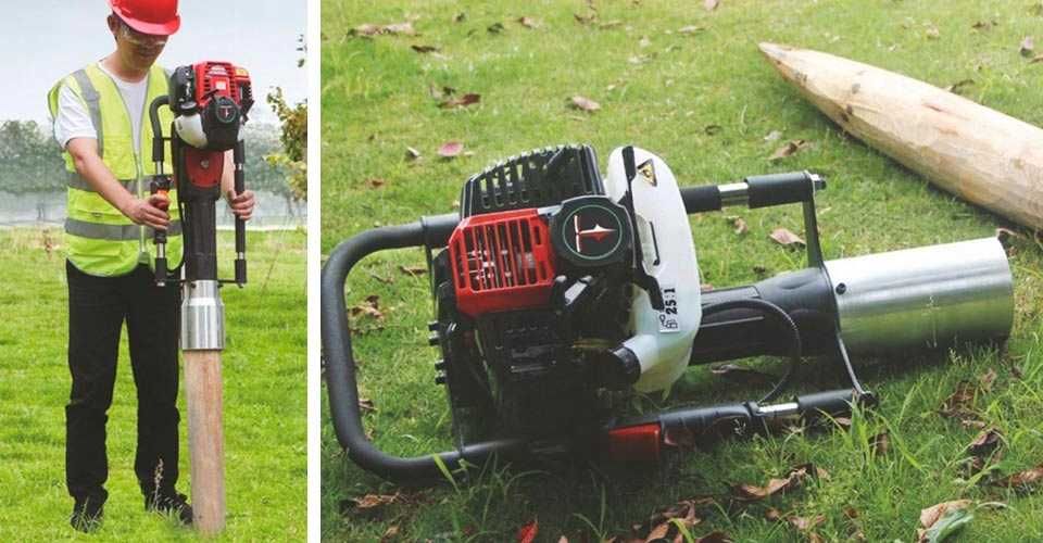 Kafar Spalinowy Do Słupków Palików Palownica Młot Wbijak Do Pali 100mm