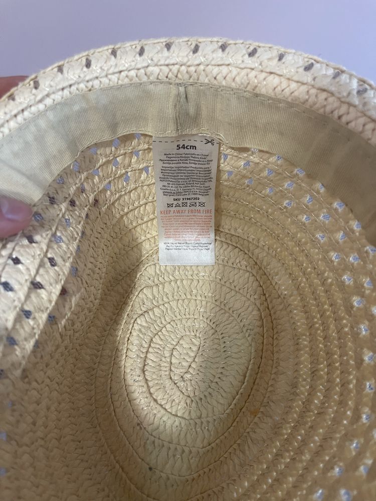 Dziewczęcy kapelusz 54 cm