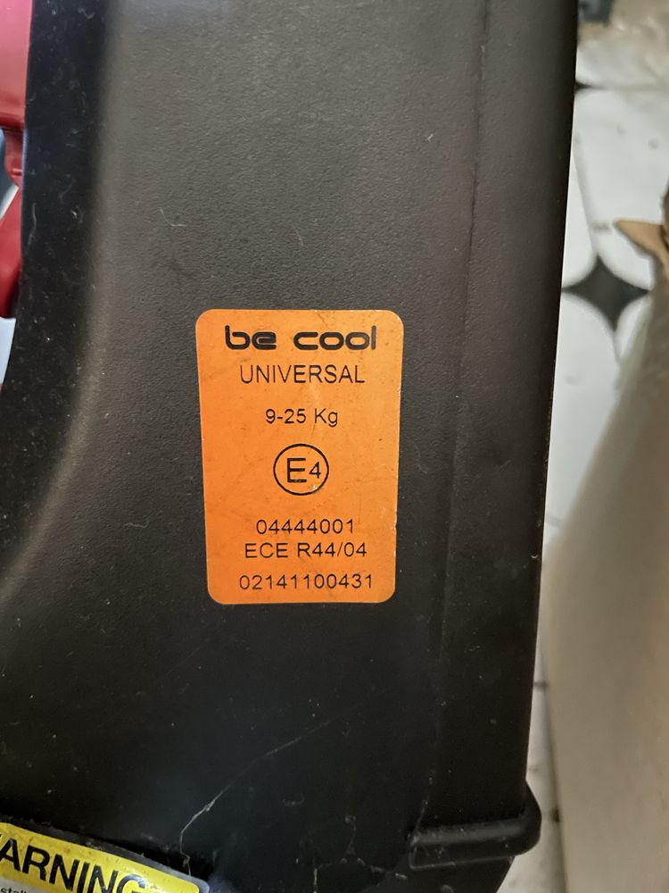 Cadeira de criança auto Be cool