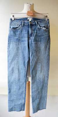 Spodnie H&M M 38 Jeans Dzins Wyższy Stan Jeans