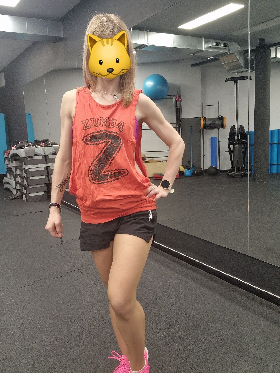 Zumba top koszulka XS sexy wycięcia b.dobry stan