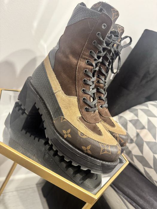 Botki trapery w stylu Louis Vuitton