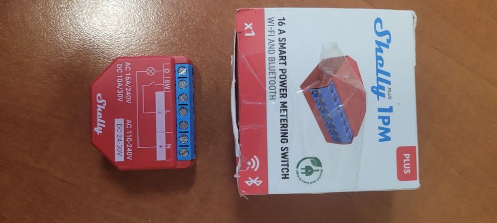 Shelly Przekaźnik z Pomiarem Mocy Plus 1PM Wi-Fi