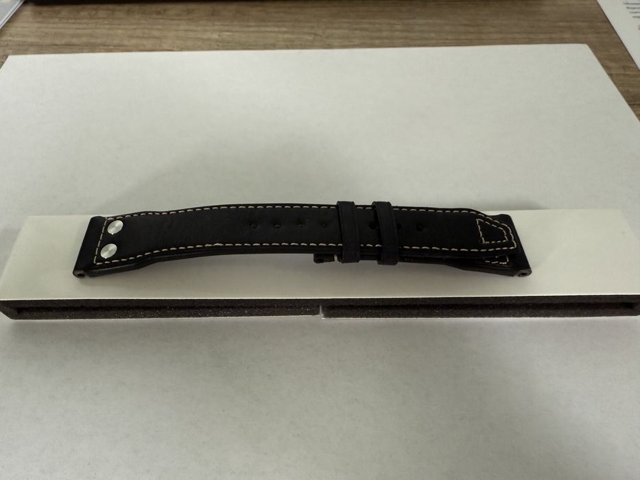 Oryginalny pasek do zegarka IWC Schaffhausen Pilot 43, granatowy