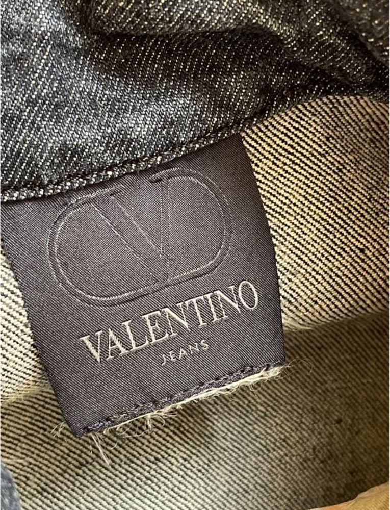 шикарна вінтажна джинсова куртка Valentino S-M  Оригінал