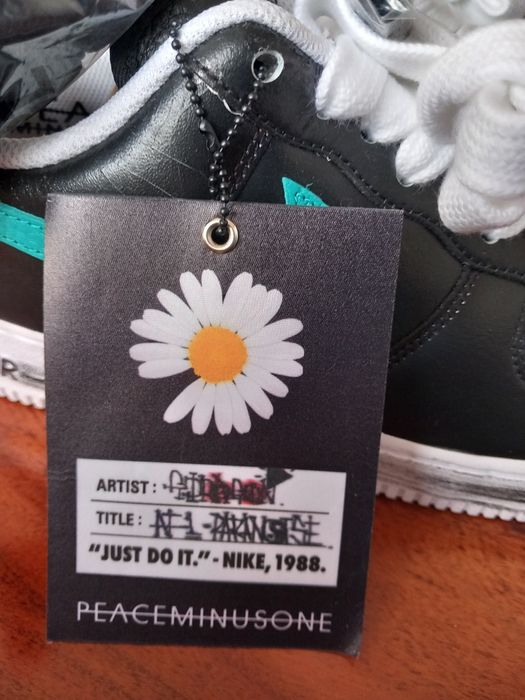 Nike Air Firce1 Low G Dragon Peaceminusone czarne rozmiar 44.5 męskie