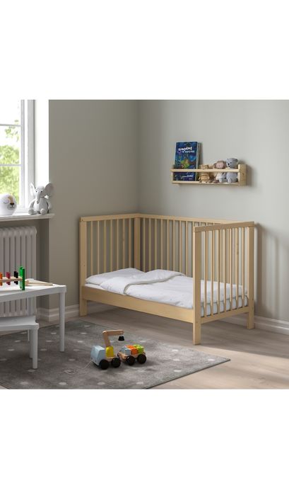 GULLIVER (IKEA) - drewniane łóżeczko dziecięce 60x120. Do 15 paźdz.