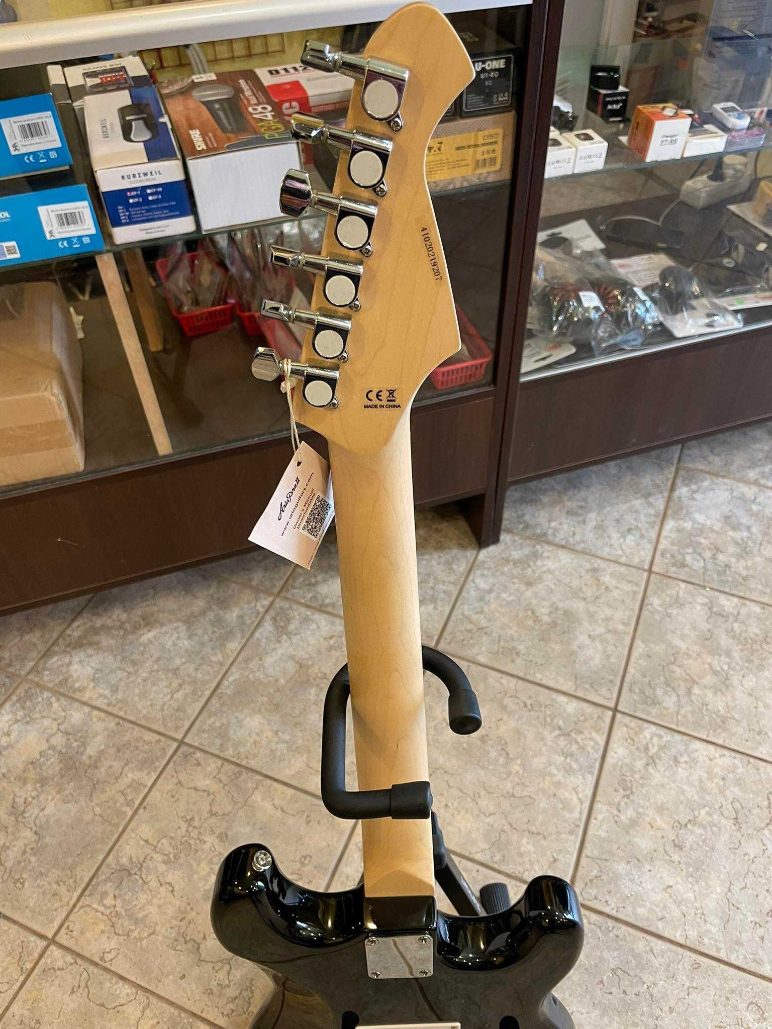 Gitara elektryczna Aria STG-003 BK LH leworęczna - powystawowa