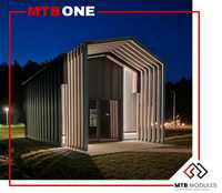 Energooszczędny dom wakacyjny całoroczny 35m na zgłoszenie 5x7 MTB ONE