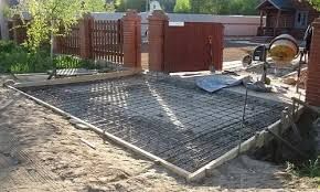 Бетонные работы заборы фундамент площадки стяжки