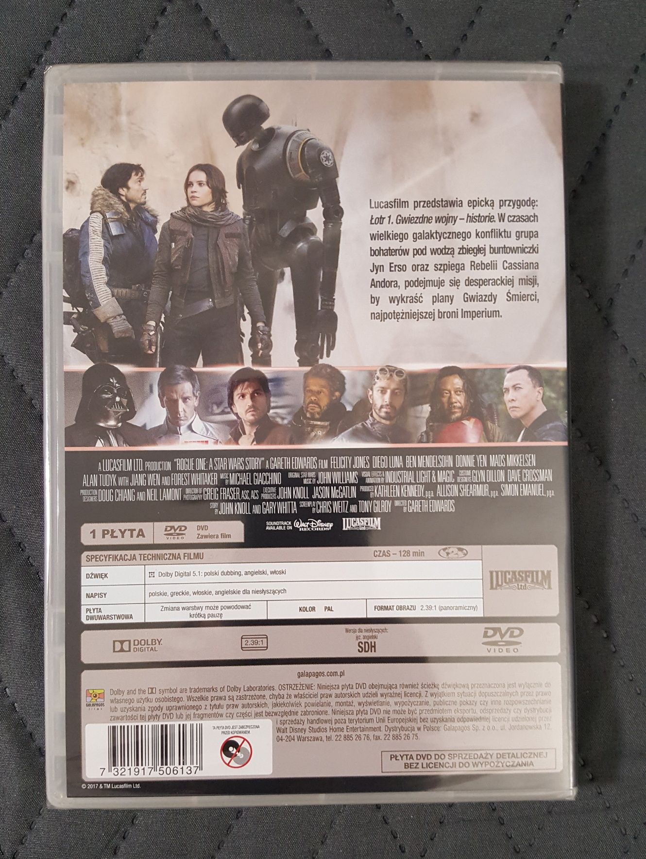 Łotr 1 (Gwiezdne Wojny Historie) DVD PL