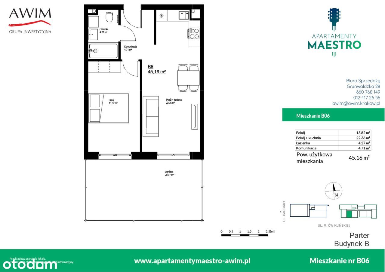 Apartamenty Maestro | mieszkanie 2-pok. | B6