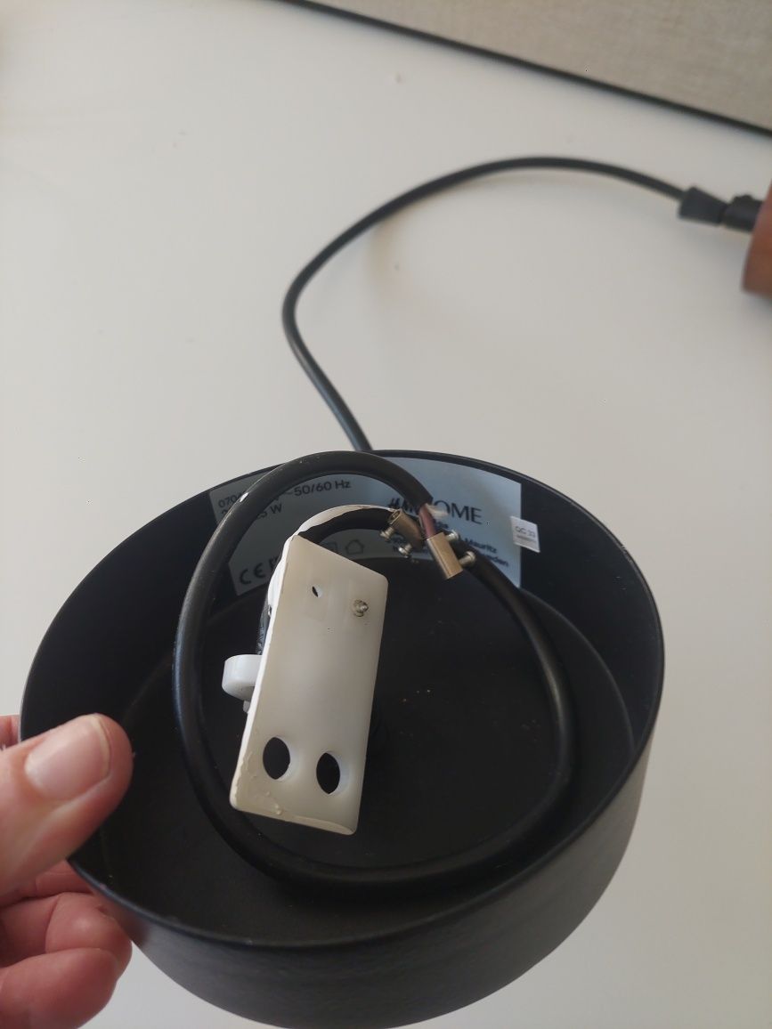 Candeeiro de tecto em.vidro artesanal