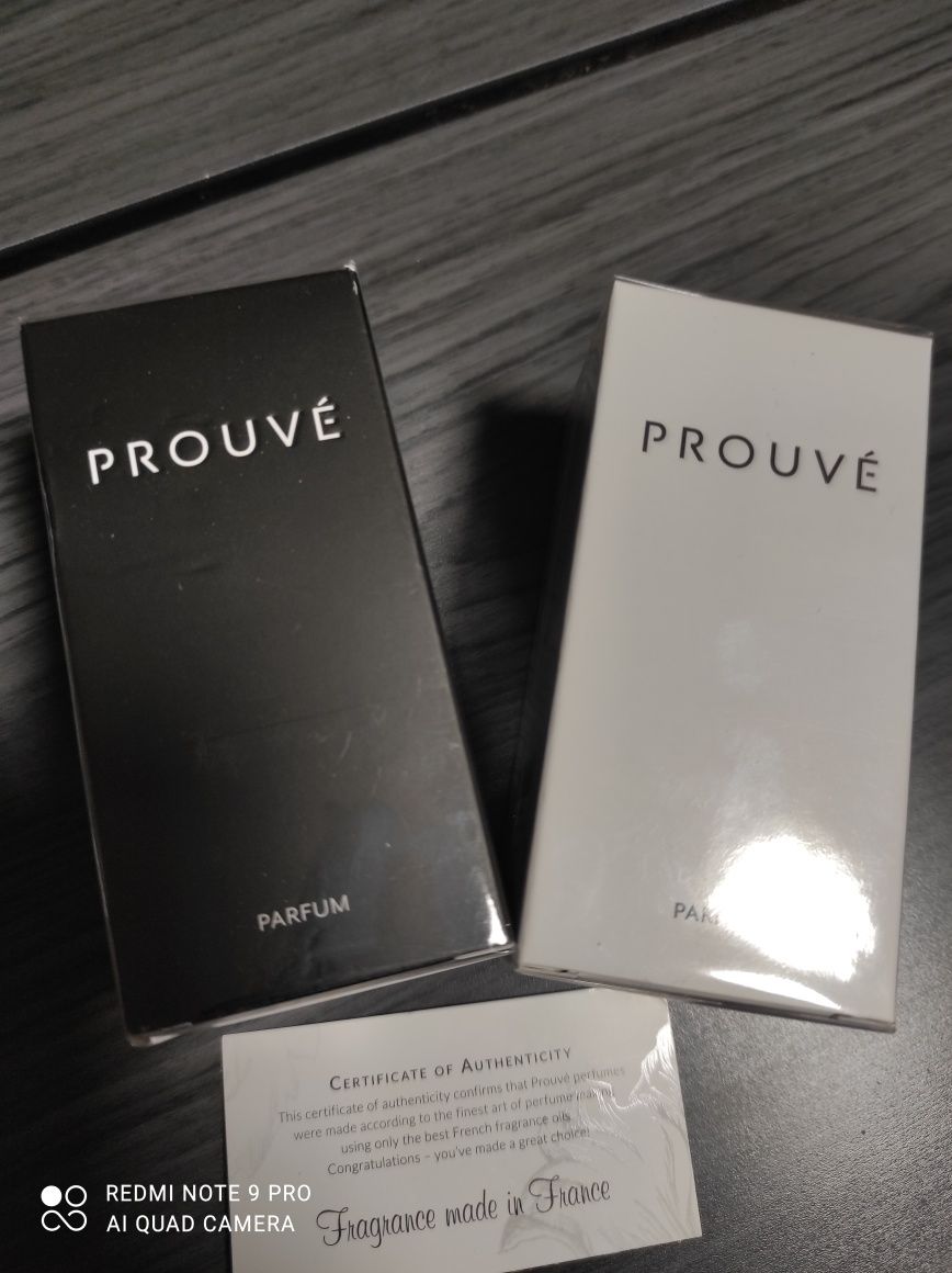 Perfumy firmy PROUVE