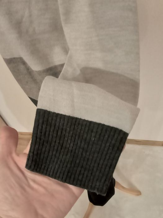 Cienki szary golf damski M&S Collection długi miły idealny rozmiar 40