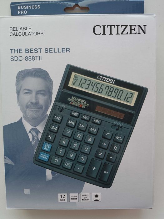 Калькулятор электронный Citizen 12-разрядный (SDC-888TII)