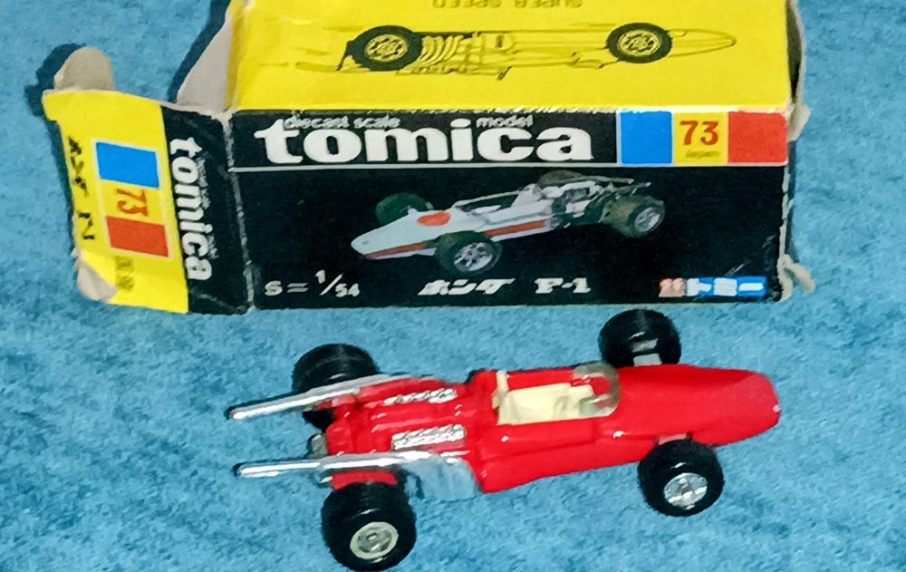 Carro miniatura Tomica nº 73 Honda F-1 Vermelho Japão