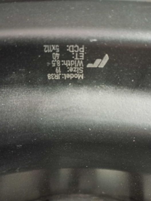 4 Felgi JR Wheels JR38 19x8,5 ET40 5x112 Matt Black