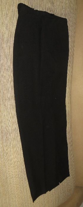 Calças clássicas, pretas, feitas à mão - XL- 42