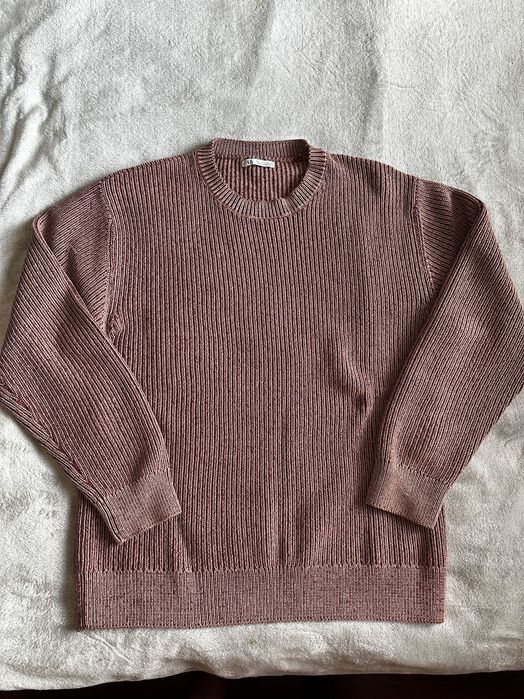 Коричнево-бордовий светр Zara