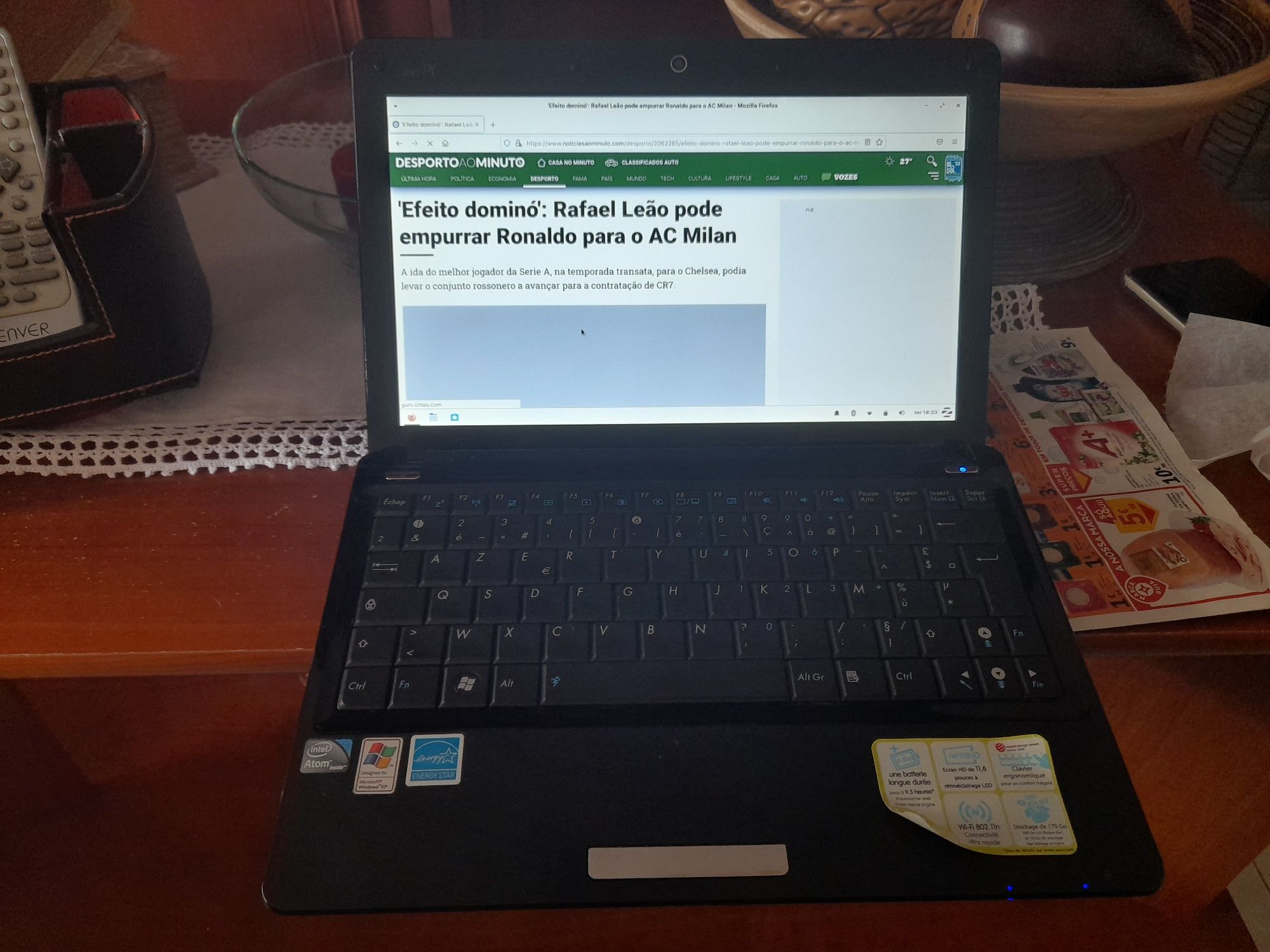 Portatil Asus 1101ha para peças