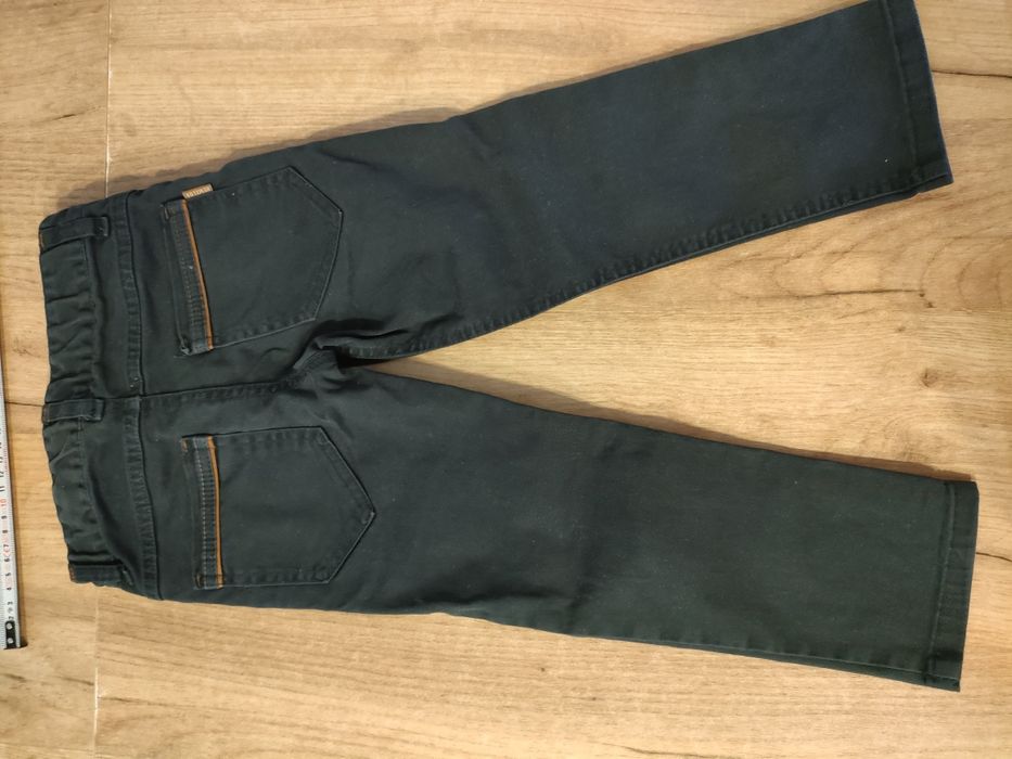 Spodnie chinosy granatowe eleganckie wyjściowe