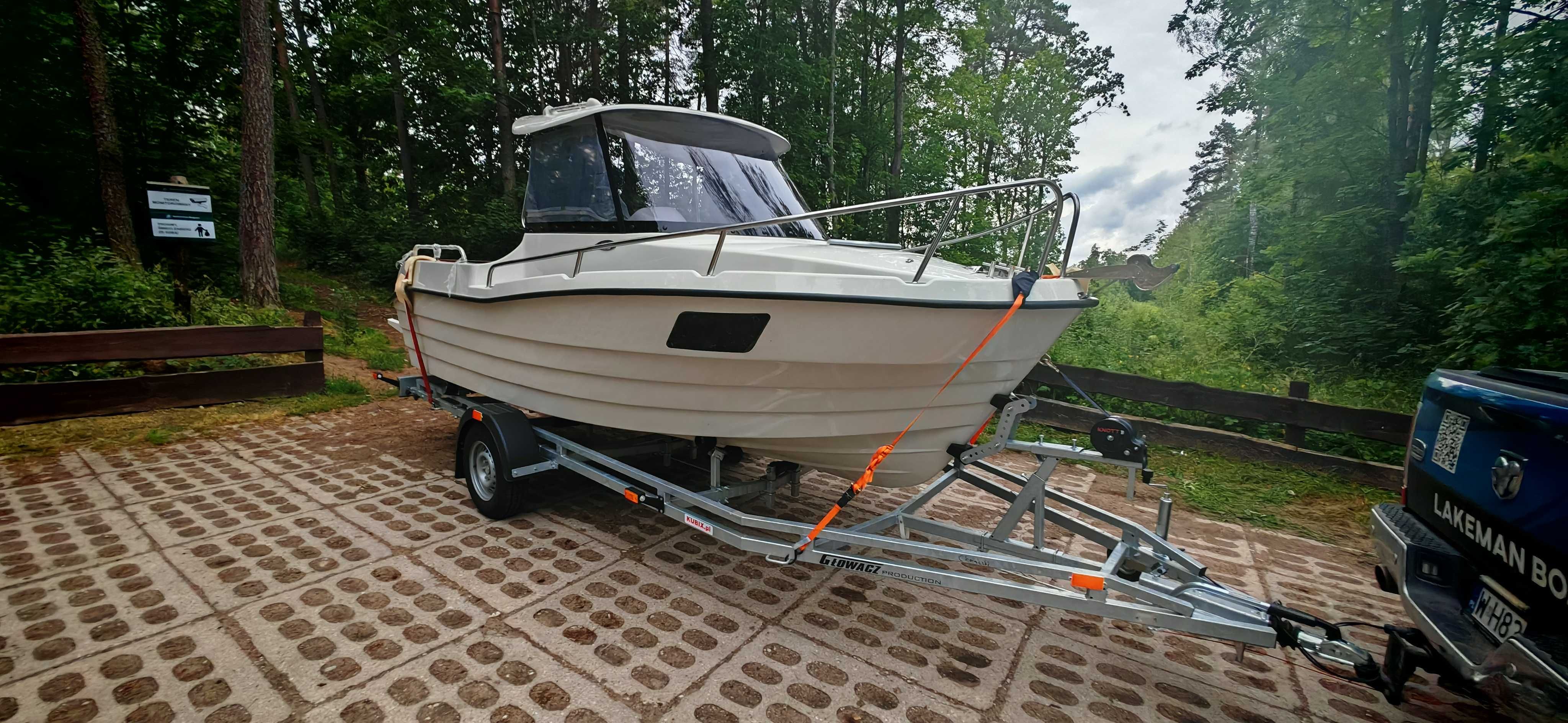 Nowa łódź motorowa kabinowa Lakeman 540 Pilothouse. Od ręki.