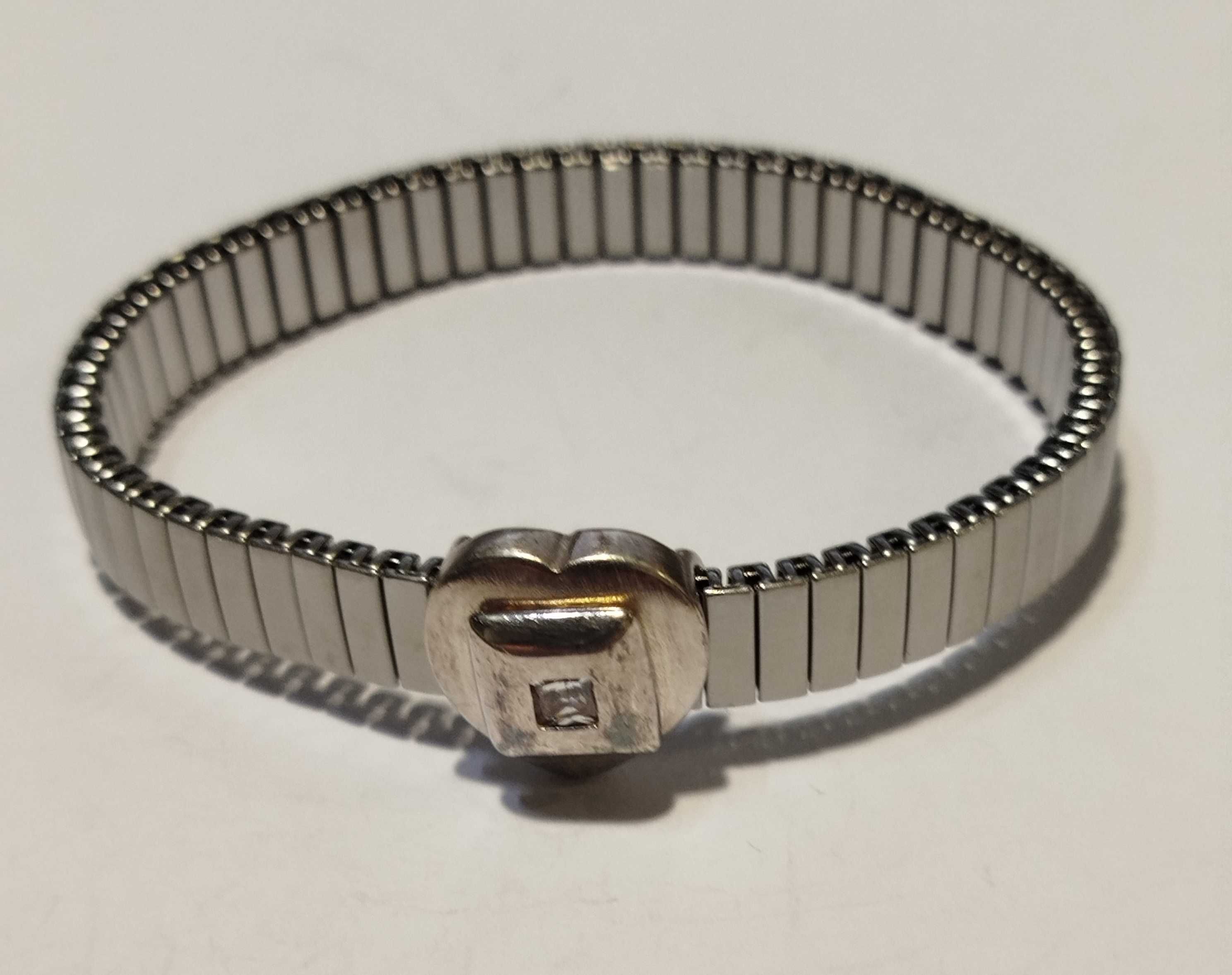 Pulseira/Bracelete extensível, em Aço e Prata
