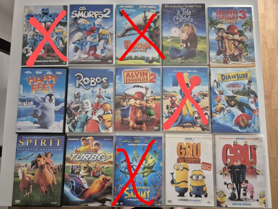 DVD'S Filmes infantis