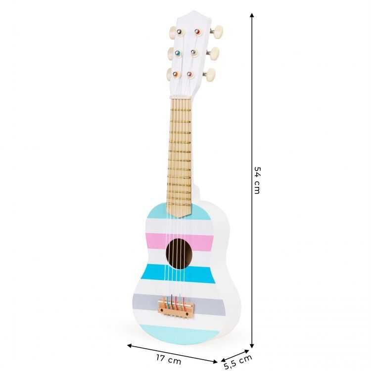 Gitara klasyczna drewniana dla dzieci - 6 strun ECOTOYS