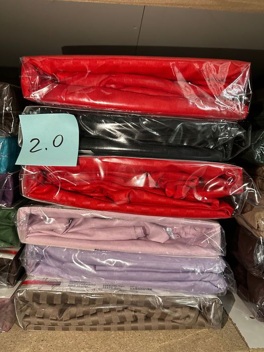 Євро та двоспальні нові зимові кольори однотонні страйп-сатин постіль