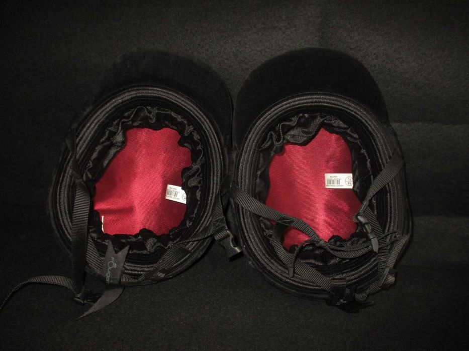 Toque de Equitação em Veludo Preto