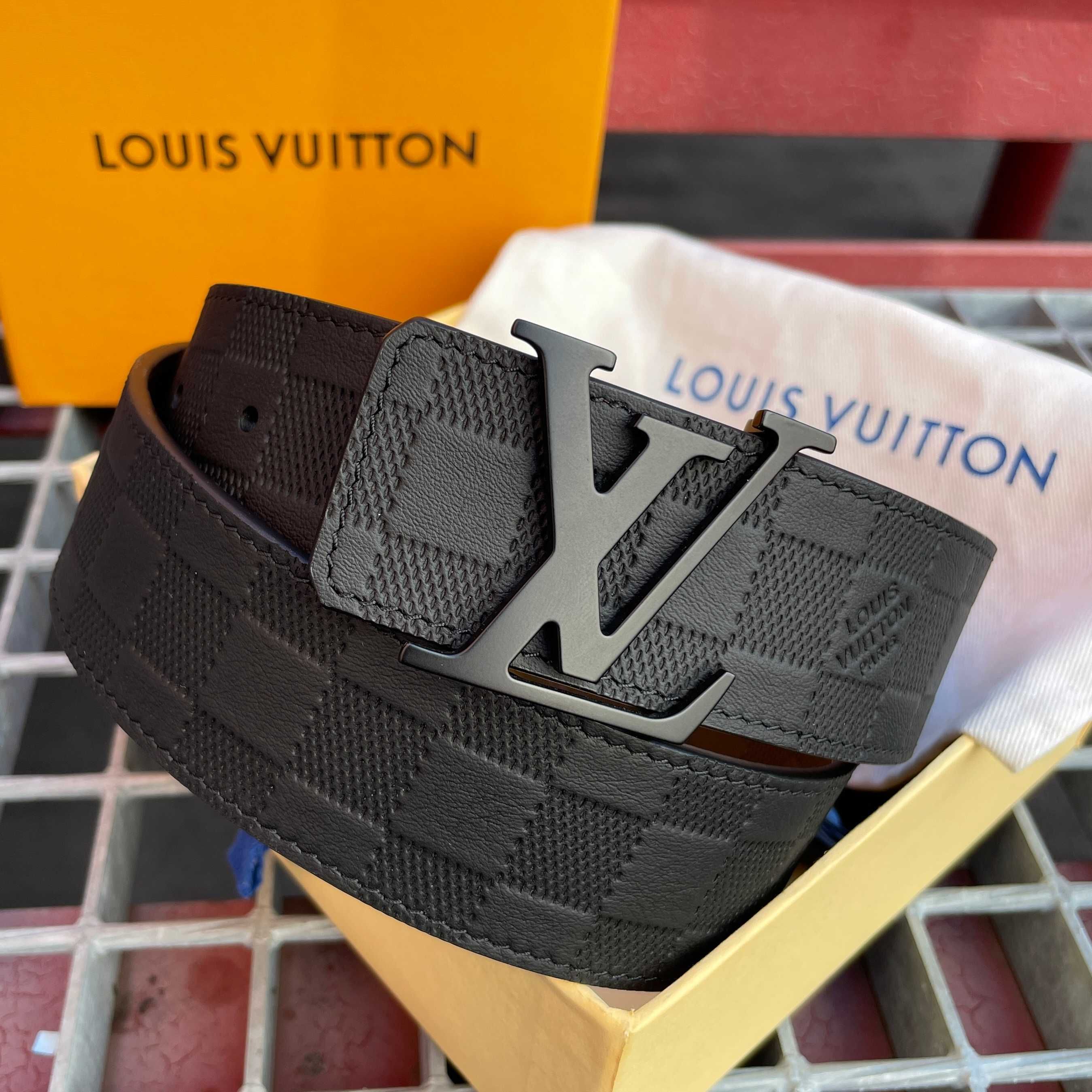 Мужской ремень Louis Vuitton, пояс двухсторонний Луи Виттон