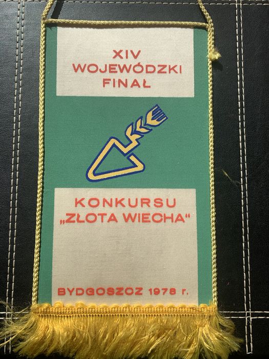 Proporczyk PRL Złota wiecha Bydgoszcz