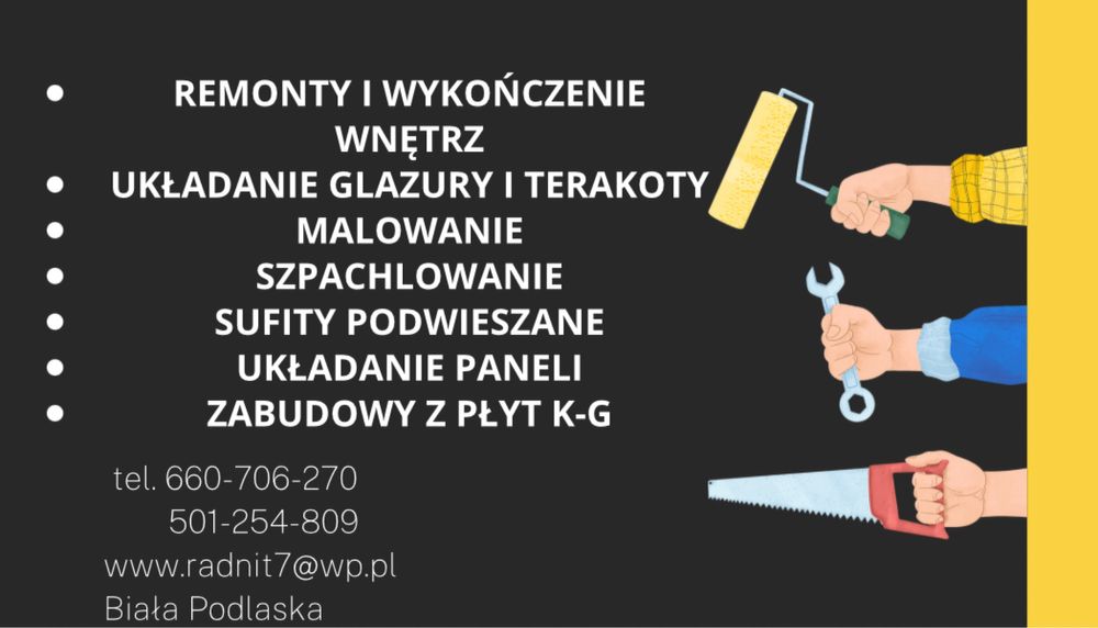Remonty i wykończenie wnętrz