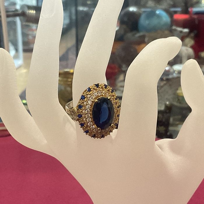 Anel prata 925 banho de ouro t,18 mm