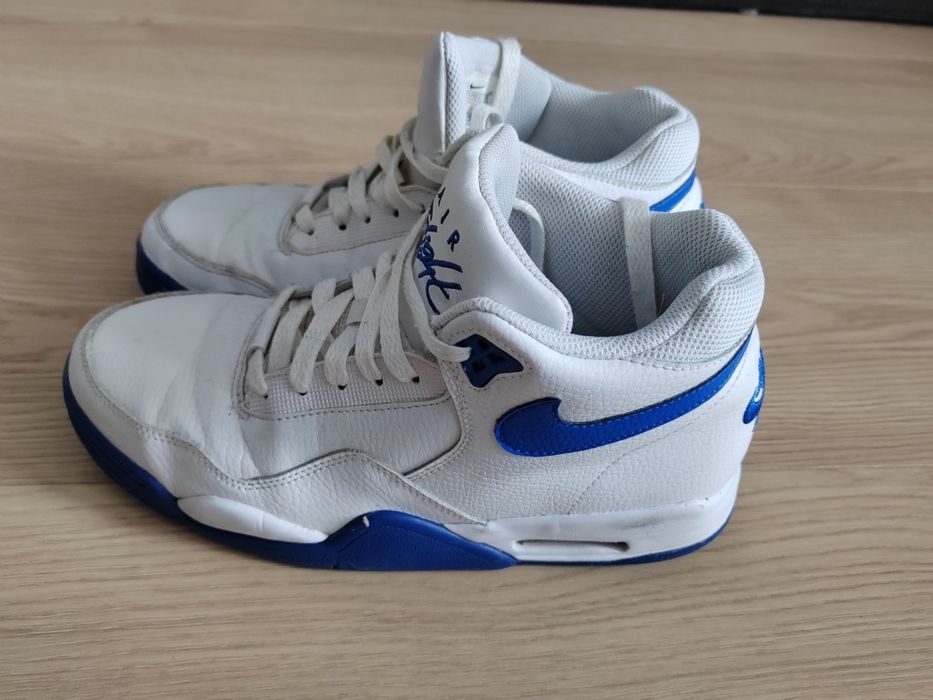 Nike wysokie 40 biało niebieskie