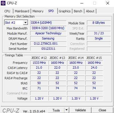 Модуль пам'яті Apacer DDR4 8Gb 3200 MHz (AU08GGB32CSYBGH)