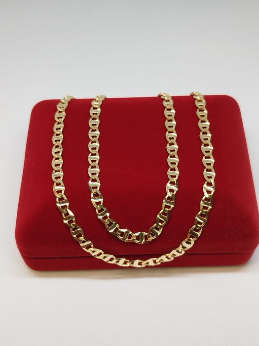 Złoty łańcuszek splot Gucci dł.60cm, złoto próby 585