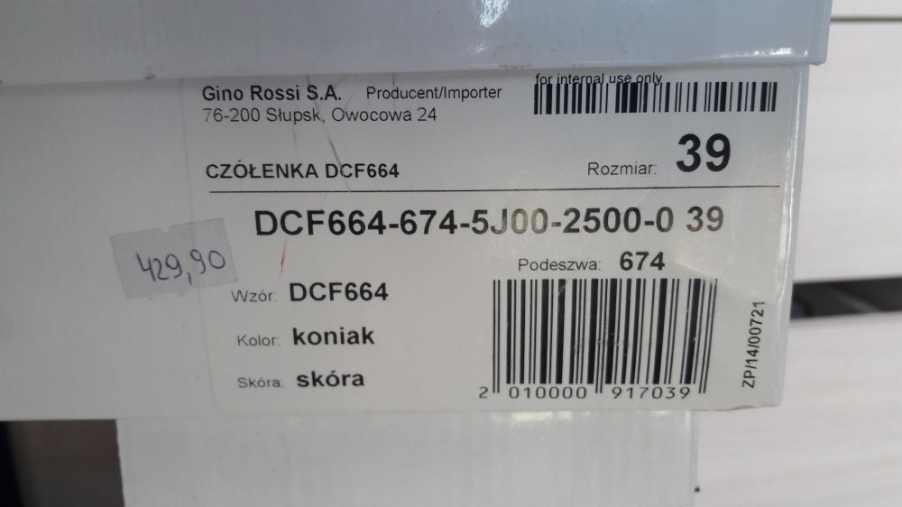 Brązowe buty na koturnie Gino Rossi, buty skórzane