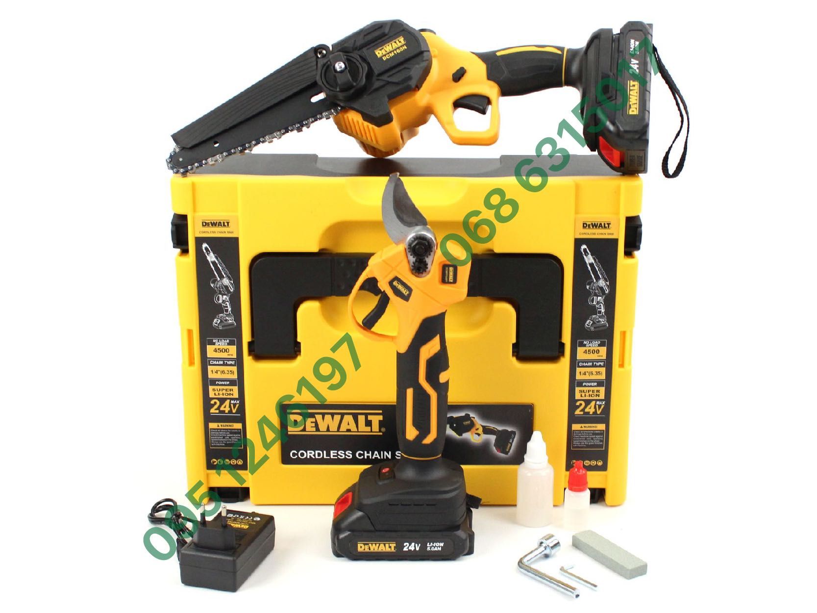 Набор аккумуляторный 2в1 DeWalt Секатор DCMPP540P1 Пила DCM160N 24V5Ah