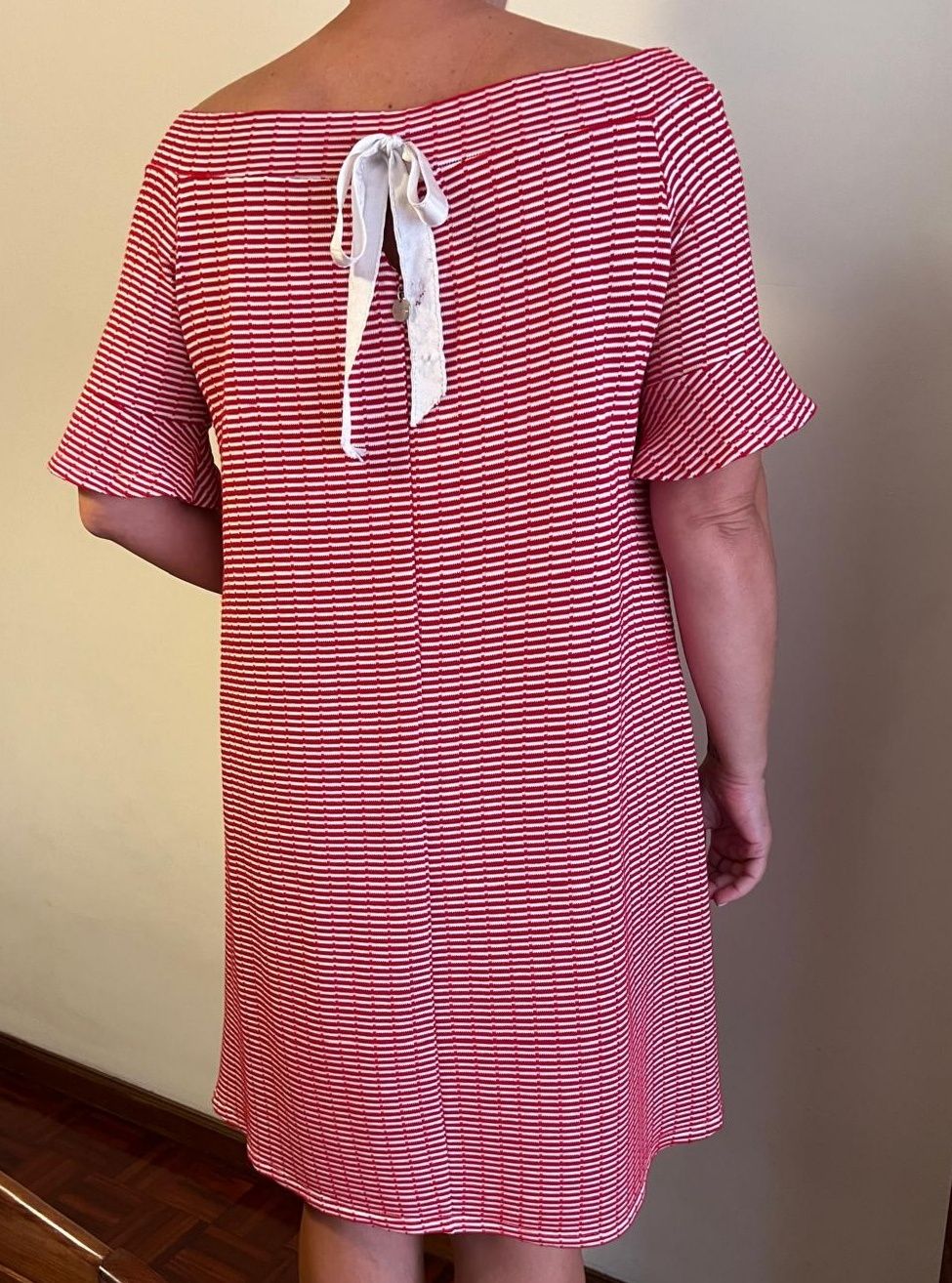 Vestido midi vermelho