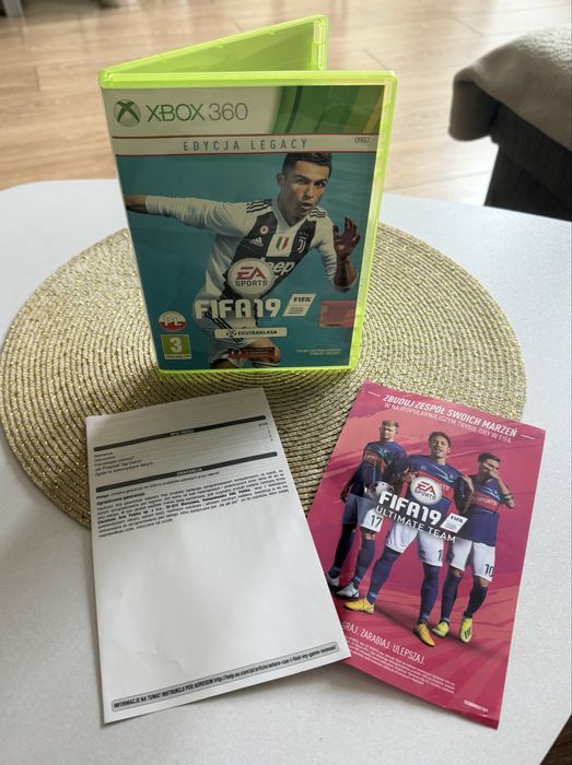 Pudełko Fifa 19 Xbox 360 Legacy PL