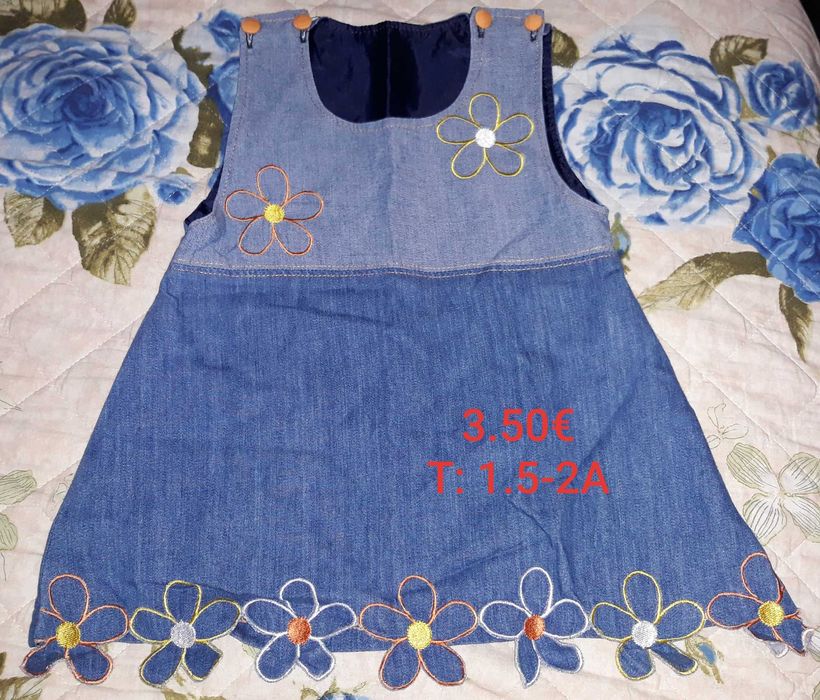 Roupa de menina, tamanho 1.5 a 2 anos.