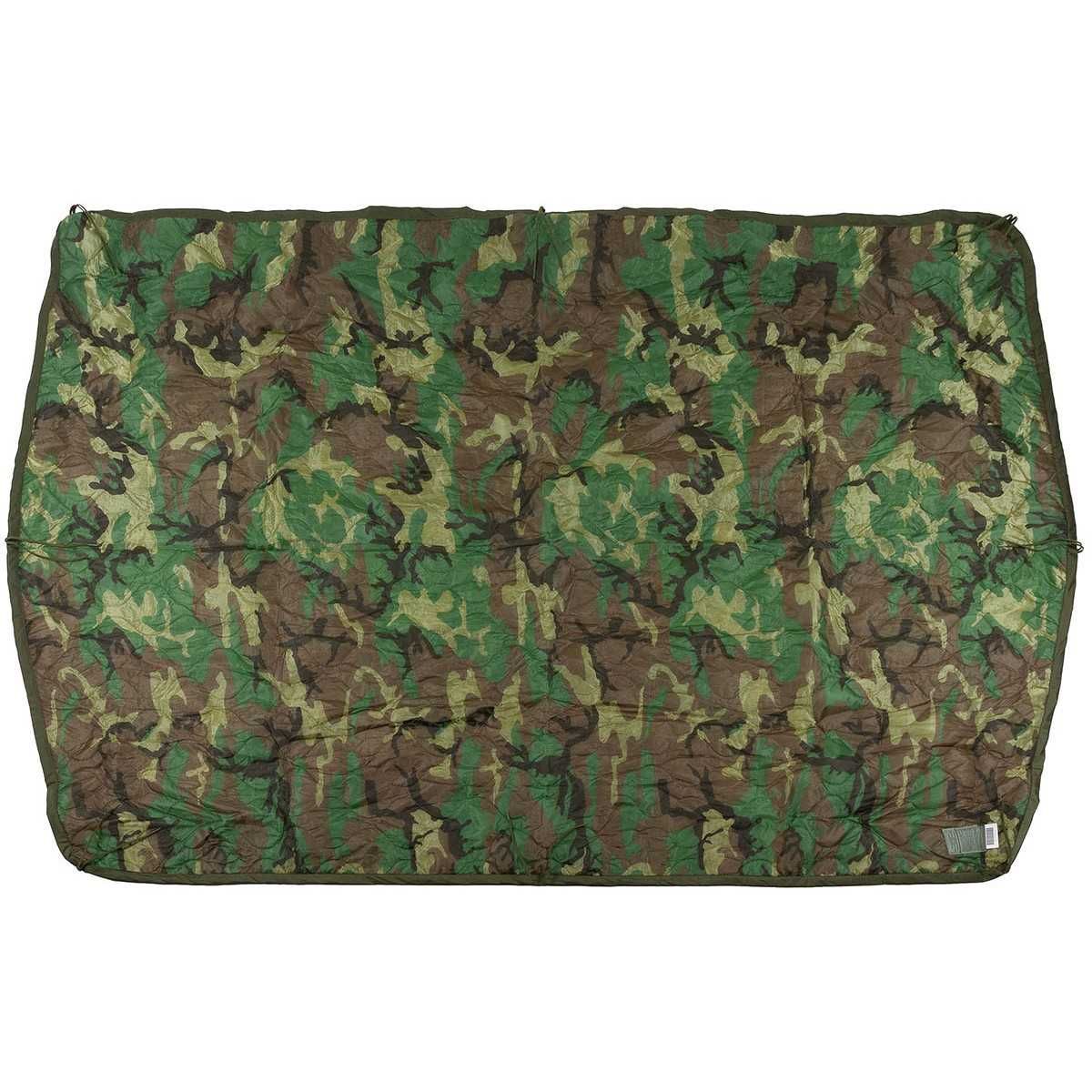 Poncho Liner Woodland US Army kontrakt 160x225 koc