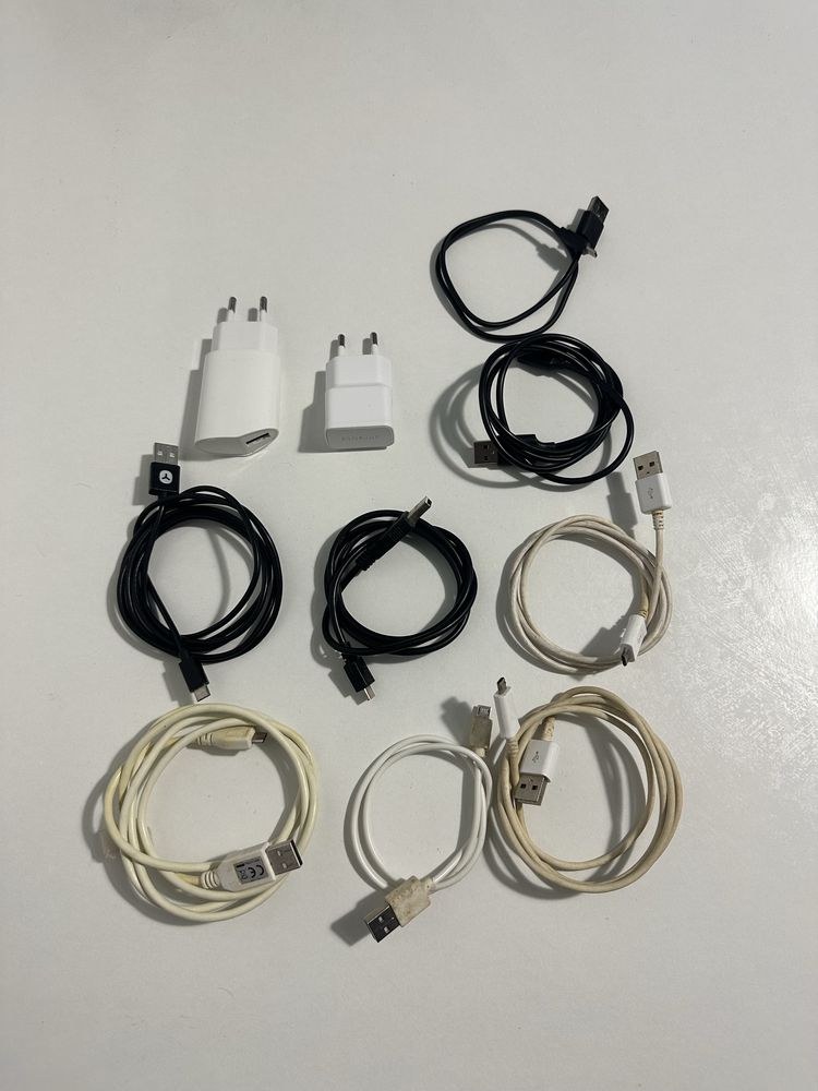 8 Cabos de Android e 2 adaptadores