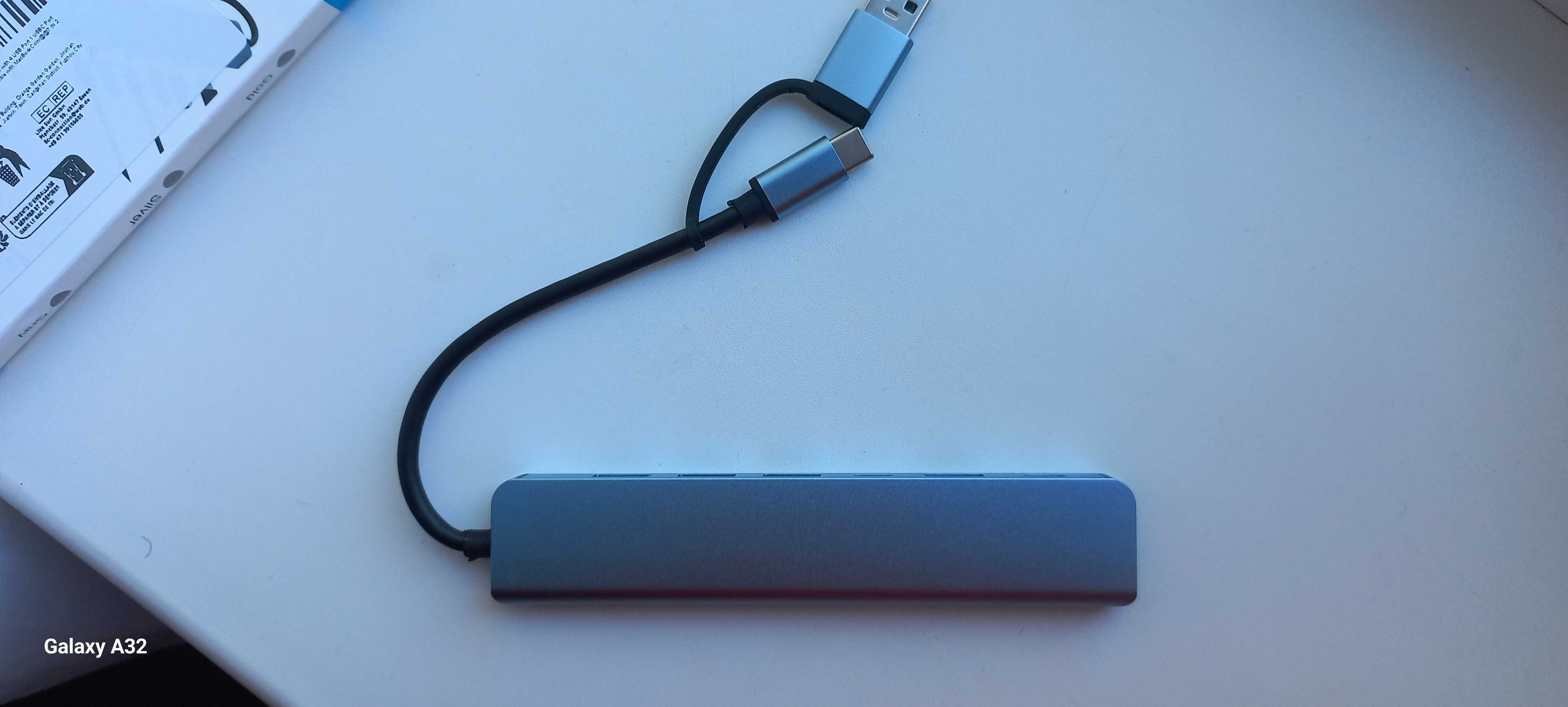 Концентратор с двойным интерфейсом USB A и USB C