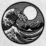 Great wave of kokanow Ozdoba naścienna Panel ozdobny