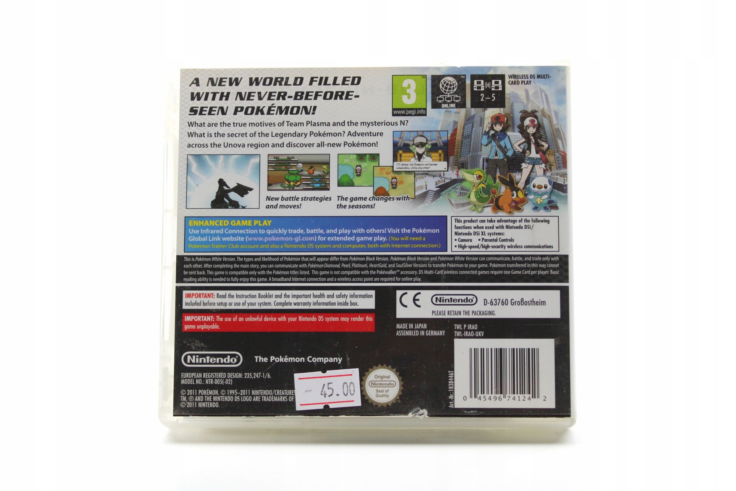 Pokemon White Version Game Ds