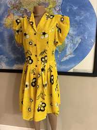 Модное платье 2024 желтое